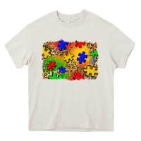 Cream autism background Heavy Core Tee - Zillion Design Studio