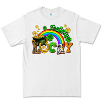 White feeling lucky Premium Tee - FaDigitalArtStudio