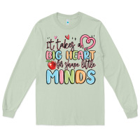 Matcha it takes a big heart for shape little minds Long Sleeve Tee - MaliasSmallBusiness