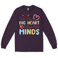 Plum it takes a big heart for shape little minds Long Sleeve Tee - MaliasSmallBusiness