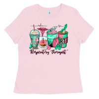 Bubblegum Pink respiratory therapist coffee cups Ladies Tee - Zillion Design Studio