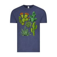 Vintage Denim watercolor cactus bundle preview Vintage Tee - BarkalooDesign