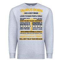 Heather Grey TAURUS FACTS Premium Sweatshirt - Bettercallsaul