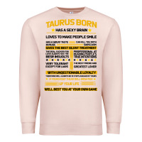Pale Pink TAURUS FACTS Premium Sweatshirt - Bettercallsaul