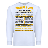 White TAURUS FACTS Premium Sweatshirt - Bettercallsaul