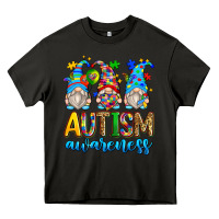 Asphalt autism awareness gnomes Heavy Core Tee - Zillion Design Studio