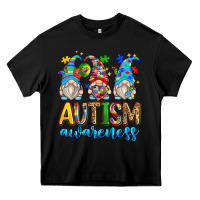 Black autism awareness gnomes Heavy Core Tee - Zillion Design Studio
