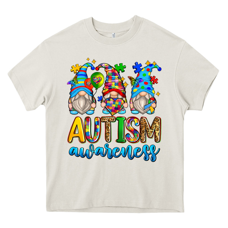 Autism Awareness Gnomes Heavy Core Tee by Zillion Design Studio | Teevron