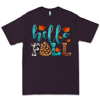 Plum hello fall Premium Tee - HRA Design Shop