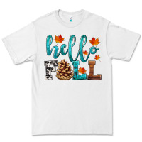 White hello fall Premium Tee - HRA Design Shop