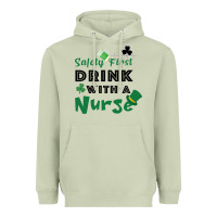 Matcha Safety First Drink With A Nurse Heavyweight Hoodie - Bettercallsaul