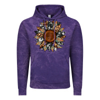 Cloud Purple cowhide leopard aztec sunflower Vintage Hoodie - Artiststas