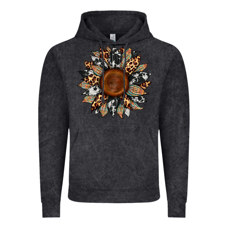 Cowhide Leopard Aztec Sunflower Vintage Hoodie by Artiststas | Teevron