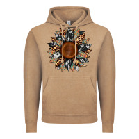Vintage Coffee cowhide leopard aztec sunflower Vintage Hoodie - Artiststas