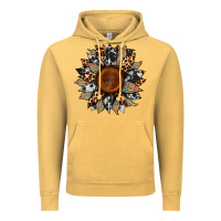 Vintage Mustard cowhide leopard aztec sunflower Vintage Hoodie - Artiststas