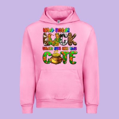 Who Needs Luck When You Are This Cute Urban Hoodie Designed By Oliviacreatesart