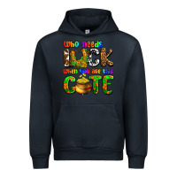 Navy Who needs luck when you are this cute Urban Hoodie - OliviaCreatesArt