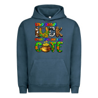 Pigment Midnight Navy Who needs luck when you are this cute Urban Hoodie - OliviaCreatesArt