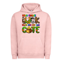 Pigment Salmon Who needs luck when you are this cute Urban Hoodie - OliviaCreatesArt