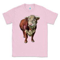 Bubblegum Pink hereford bull face Classic Tee - LillyAllenDesigns