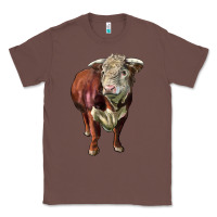 Chestnut hereford bull face Classic Tee - LillyAllenDesigns