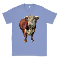 Colony Blue hereford bull face Classic Tee - LillyAllenDesigns