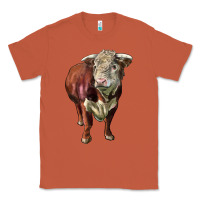 Copper hereford bull face Classic Tee - LillyAllenDesigns
