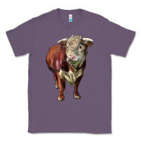 Lavender hereford bull face Classic Tee - LillyAllenDesigns
