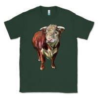 Sports Green hereford bull face Classic Tee - LillyAllenDesigns