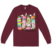 Burgundy teaching my favorite peeps Long Sleeve Tee - MaliasSmallBusiness