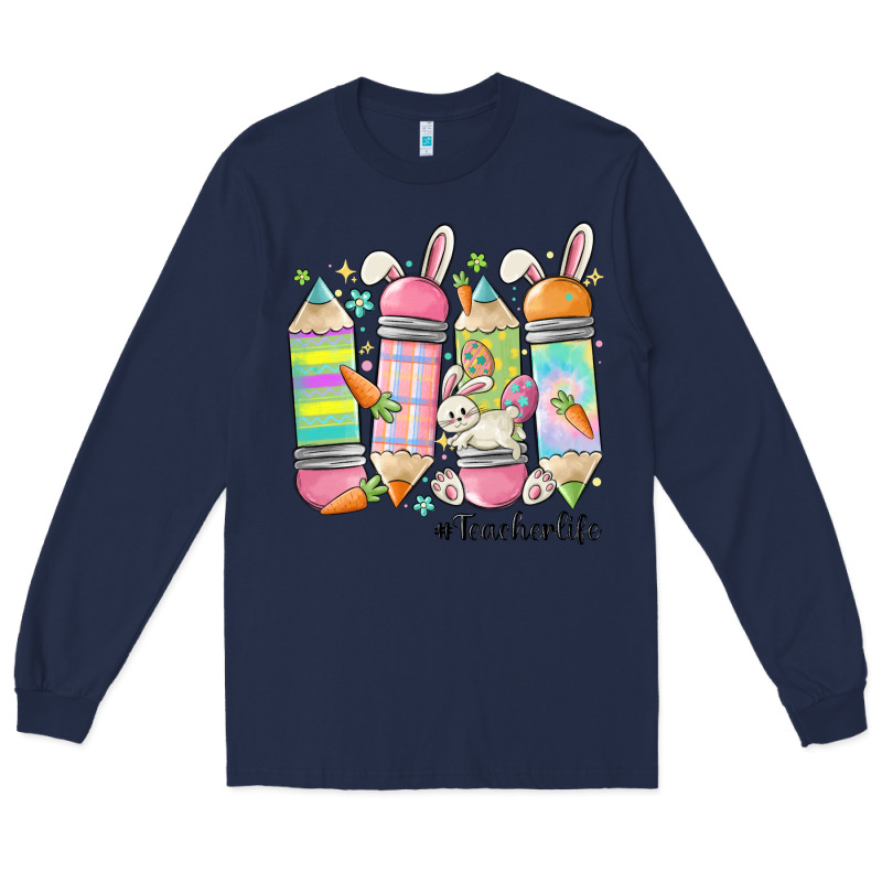 Teaching My Favorite Peeps Long Sleeve Tee by MaliasSmallBusiness | Teevron