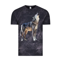 Cloud Black wolf Vintage Tee - LillyAllenDesigns