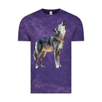 Cloud Purple wolf Vintage Tee - LillyAllenDesigns