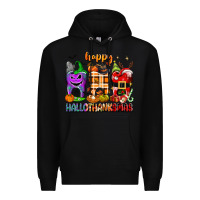 Black Happy Hallothanksmas teeth Premium Hoodie - texasbilliewilder