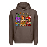 Coffee Happy Hallothanksmas teeth Premium Hoodie - texasbilliewilder