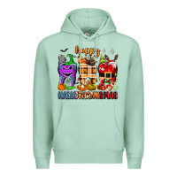 Seafoam Happy Hallothanksmas teeth Premium Hoodie - texasbilliewilder