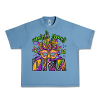 Pebble Blue mardi gras diva Urban Heavy Tee - Jasminsmagicworld