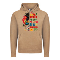 Vintage Coffee in a world full of princess be a chingona Vintage Hoodie - BundleAndBundleShop