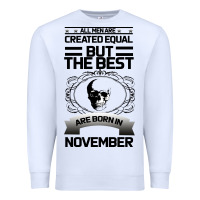 White NOVEMBER Premium Sweatshirt - Bettercallsaul