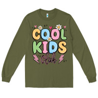 Army Green cool kids club Long Sleeve Tee - MaliasSmallBusiness