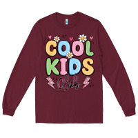 Burgundy cool kids club Long Sleeve Tee - MaliasSmallBusiness