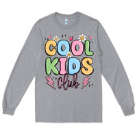 Heather Grey cool kids club Long Sleeve Tee - MaliasSmallBusiness