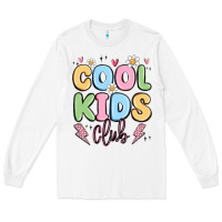 White cool kids club Long Sleeve Tee - MaliasSmallBusiness