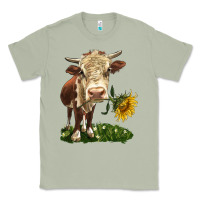 Matcha hereford heifer with sunflower Classic Tee - LillyAllenDesigns