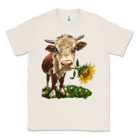 Natural hereford heifer with sunflower Classic Tee - LillyAllenDesigns