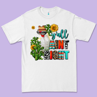 Y'all Aint Right Premium Tee Designed By Adodesignshop
