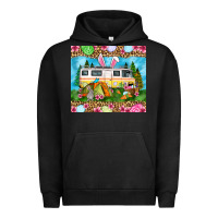 Pigment Black Easter Day camping Urban Hoodie - OliviaCreatesArt