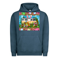 Pigment Midnight Navy Easter Day camping Urban Hoodie - OliviaCreatesArt