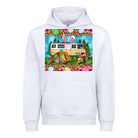 White Easter Day camping Urban Hoodie - OliviaCreatesArt