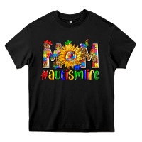 Black mom #autism life Heavy Core Tee - Zillion Design Studio